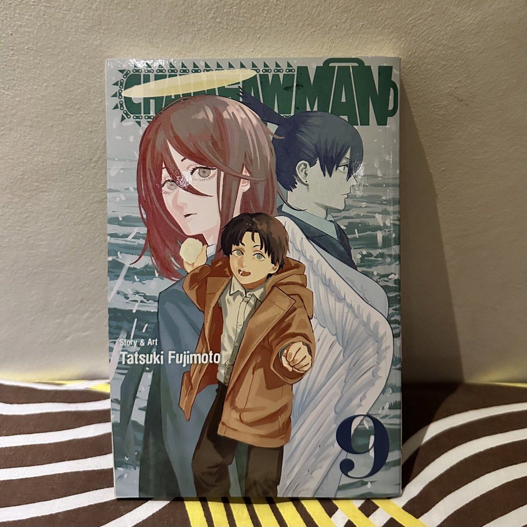 Chainsaw Man Volume 9 (Category: Comics & Manga) located in Manila. Submitted by wrenvill (Listing ID 1424091484, Image 1). Description: For sale: Chainsaw Man Volume 9 by Tatsuki Fujimoto RFS: Decluttering MOP: GCash MOD: Lalamove (Cost shouldered by buyer) Feel free to ask for book condition!.