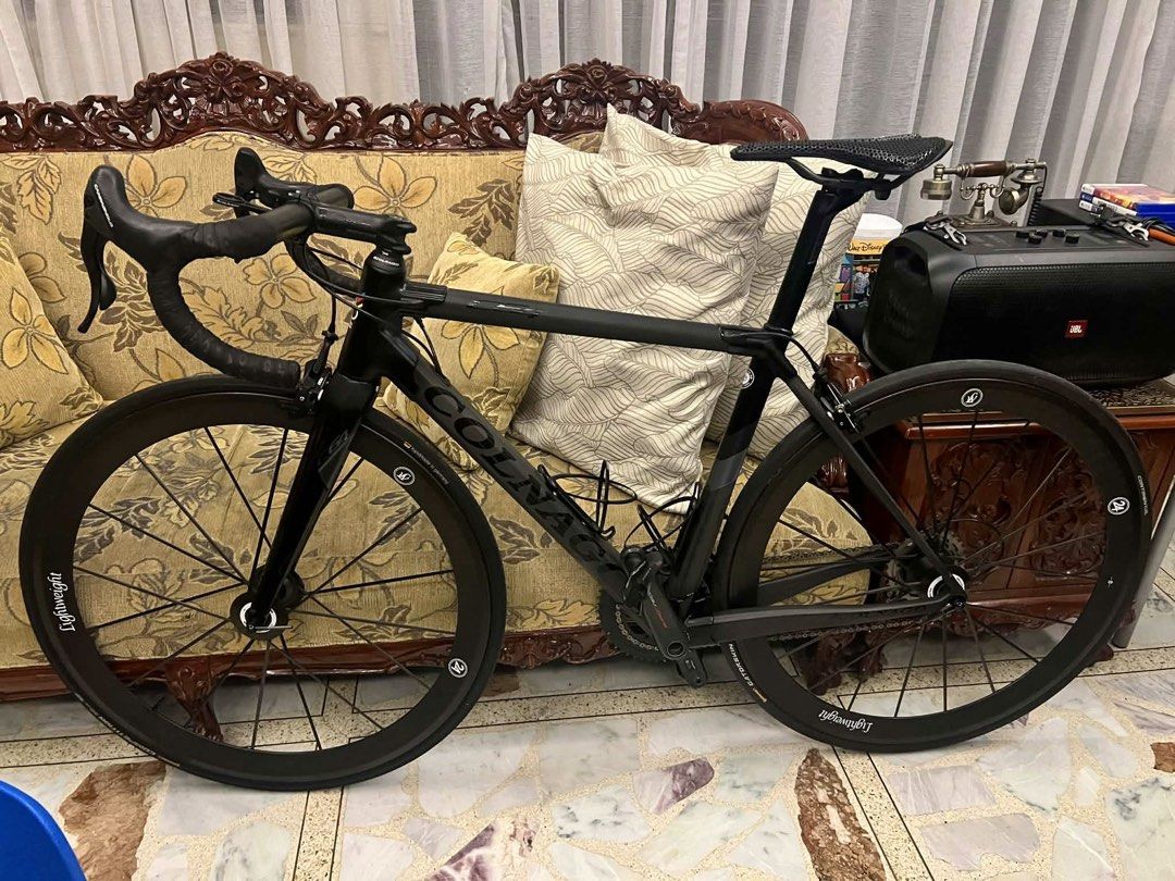COLNAGO C64 48S BIKE (Category: Bicycles) located in Quezon City. Submitted by declutterluxury (Listing ID 1424055193, Image 1). Description: - Colnago carbon fiber road bike - Size 48S - Features super record group set - 12 speed mechanical group set - Lightweight wheels • Honest flaws: minor scratch on brake lever and rear derailleur (dropped while parked) Location: Congressional QC.