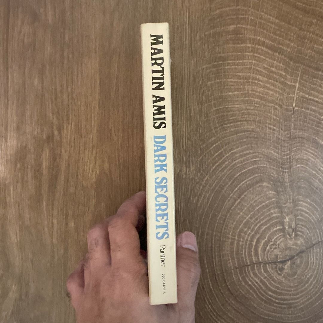 Dark Secrets by Martin Amis MMPB 1977 (Category: Storybooks) located in Pasig City. Submitted by simbasimbo110909 (Listing ID 1424132075, Image 3). Description: As this book has been enjoyed before, you may find common signs of use, such as: 📖 Shelf wear, creases, rubbings, scratches or watermarks 📖 Previous owner’s name, annotations, scribbles or dedications 📖 Foxing, or dog-eared pages 📖 Library stamps, sticker labels, or residue 📖 We will