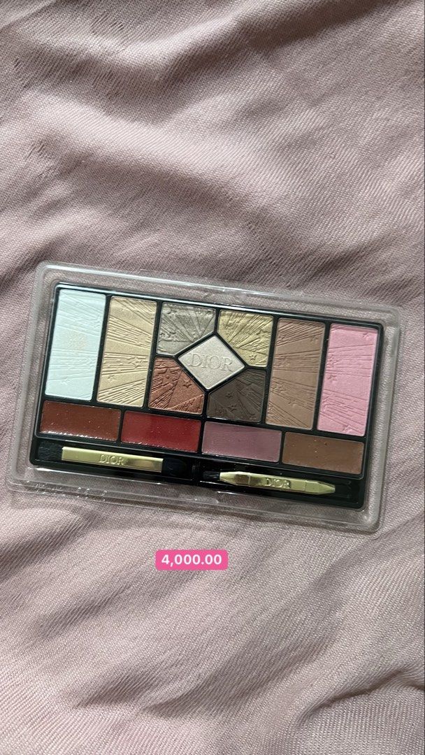 Dior Palette Couture (Category: Makeup) located in Quezon City. Submitted by lalengocmp (Listing ID 1424025179, Image 1). Description: - Authentic Dior Makeup Palette - Includes eyeshadows, lip colors, and blush - Comes with applicators - Features a variety of shades for different looks - Price: PHP 4,000.00.