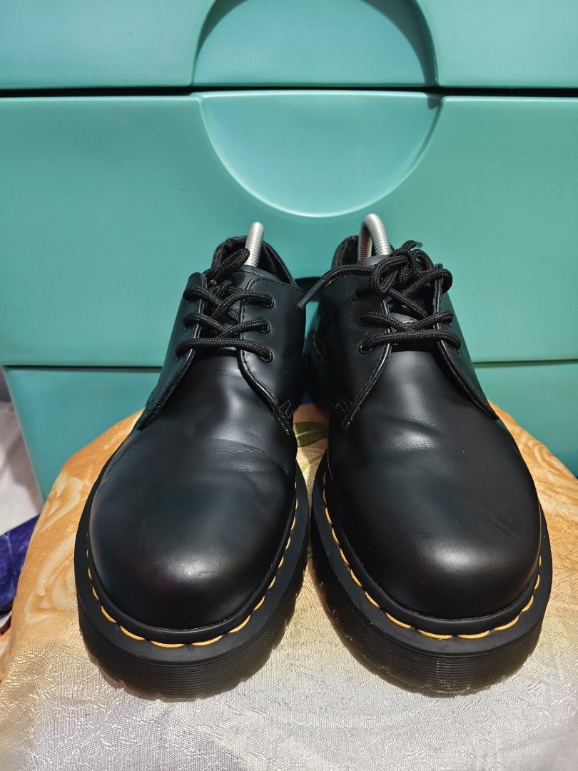 Dr. Martens 1461 Quad Black Shoes (Category: Casual Shoes) located in Mandaue City. Submitted by prekfinds (Listing ID 1424160640, Image 1). Description: DR. Martens 21084 Goth Oxford's black shoes As new condition 10/10colorate Size:9US M, 42EU, 10US L Lace up closure Combat style ankle boot Made up of black smooth leather Insole is made up of foam Outsile made up of rubber No issue .