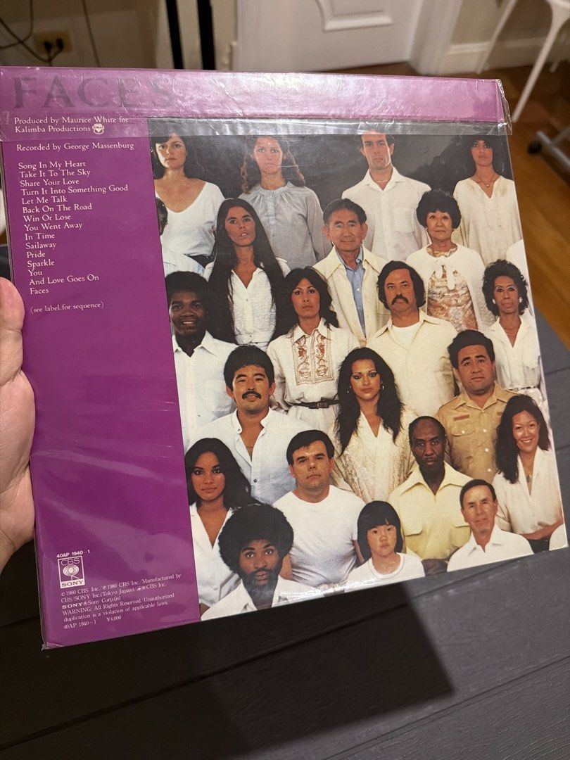 Earth, Wind & Fire - Faces Vinyl Record (Category: Vinyls) located in San Juan City. Submitted by amnci (Listing ID 1424144971, Image 2). Description: - Earth, Wind & Fire "Faces" Vinyl Record - Original album - Includes Japanese obi strip - Original packaging.