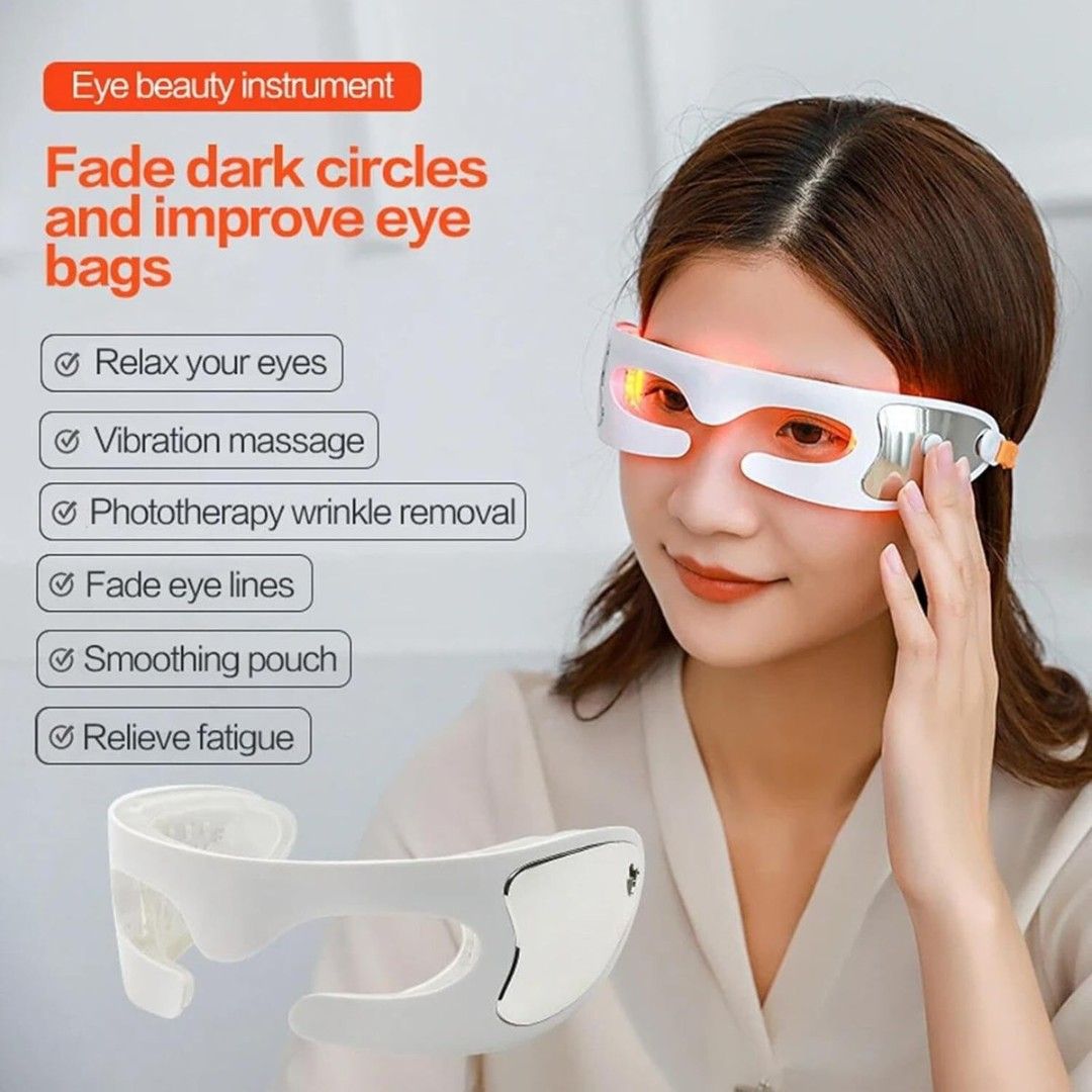 Eye Beauty Instrument - Dark Circle Remover (Category: Face Care) located in Las Pinas. Submitted by tubbychic (Listing ID 1424036099, Image 2). Description: 1. The electric Eye Massager rejuvenates eyes by removing eye bags, dark circles, and exhaustion, while relaxing muscle tension and tightening skin for refreshed and energetic eyes. 2. It offers advanced red light eye care and multi-purpose photon care to enhance eye area health and provide 