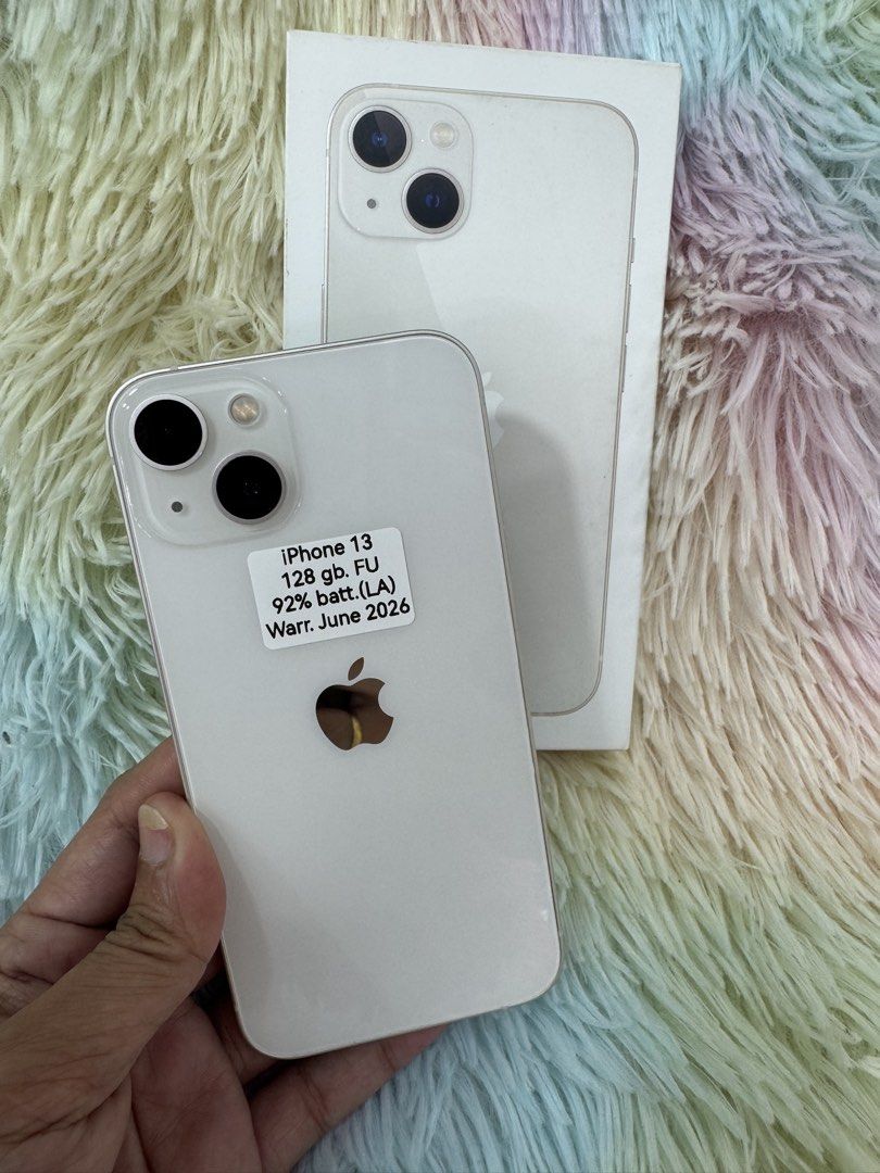 iPhone 13 (128gb) warr. june 2026 (Category: iPhone 13 Series) located in Manila. Submitted by arzillah (Listing ID 1424120045, Image 1). Description: iPhone 13 128gb 92% bh Factory unlock Slightly use May kunting gas2 All working Open for COD/COP + SF Manila area (sameday delivery) Province area (via LBC) required DP to avoid cancellations Physical store: Greenhills Shopping Center, 2ndfloor Contact#: 09482217224 Page: Arzillah Gadgets Shop Fb: 
