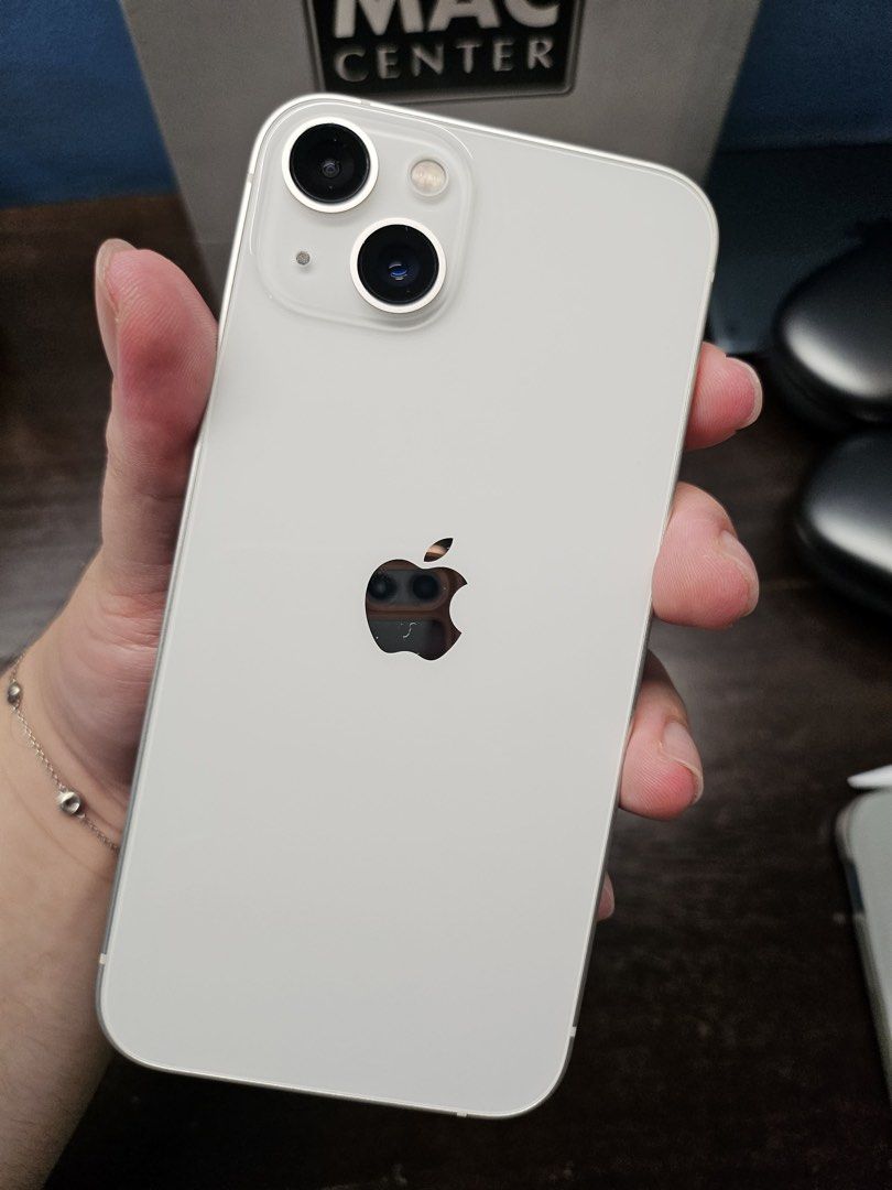 iPhone 13 256gb Starlight (Category: iPhone 13 Series) located in Paranaque City. Submitted by junggwon (Listing ID 1424004210, Image 1). Description: - iPhone 13 256gb Starlight (factory unlocked - any sim is ok) - complete yung box + charger cable - no issue - BH: 73%, can last 10 hours video playback - used as secondary phone - NO SCRATCHES, like new - never pinagawa, never binuksan - bought it at Powermac GreenBelt Feb2023 - rfs: upgrade - yo