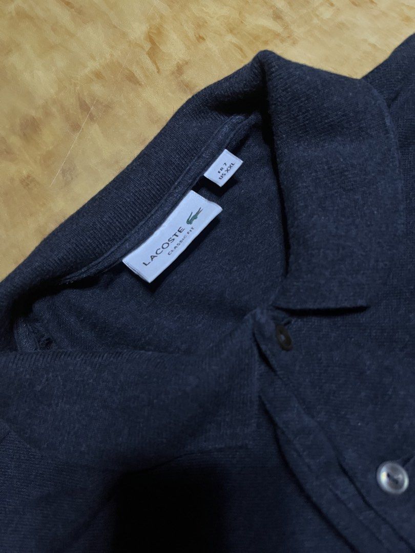 Lacoste Classic Fit Polo Shirt (Category: Tshirts & Polo Shirts ) located in Leyte. Submitted by adolfo001 (Listing ID 1423999565, Image 3). Description: Lacoste Polo Shirt Charcoal Gray 23-24W 28L.
