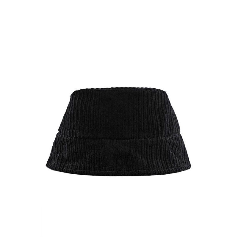 MNG Black Corduroy Bucket Hat (Category: Hats & Beanies) located in Tanauan. Submitted by kdcstro (Listing ID 1424019731, Image 2). Description: - Black corduroy bucket hat - Classic bucket hat design - Solid black color - Comfortable and fashionable.