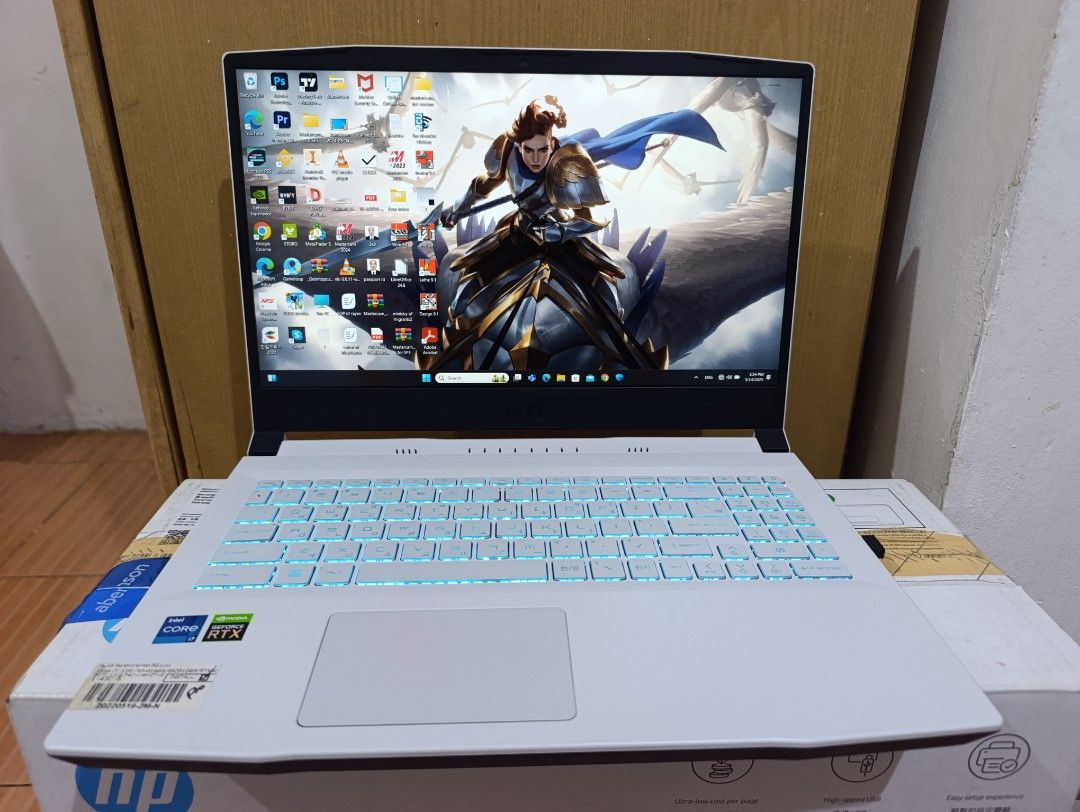 MSI Sword 15 A11UD Gaming Laptop (Category: Laptops & Notebooks) located in Quezon City. Submitted by yourstruly2018 (Listing ID 1421705301, Image 3). Description: The MSI Sword 15 A11UD-270XKR is a 15.6-inch, white-colored gaming laptop featuring an 11th Gen Intel Core i7-11800H processor, NVIDIA GeForce RTX 3050 Ti (4GB GDDR6) GPU, and a 144Hz FHD (1920x1080) IPS-level display. It commonly features 16GB DDR4 RAM, a 512GB NVMe SSD, and supports 