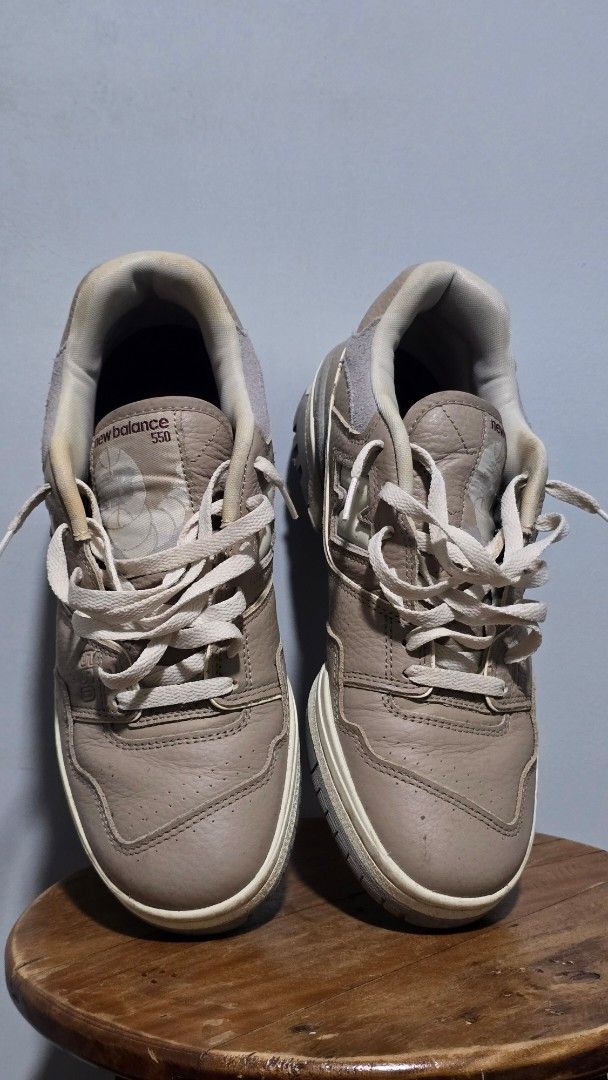 New Balance 550 Sneakers (Category: Sneakers) located in Quezon City. Submitted by ayronjustin (Listing ID 1424051826, Image 2). Description: - New Balance 550 sneakers - Neutral colorway with white accents - Classic design - Iconic New Balance logo - Contrasting soles - White laces - negotiable for sure buyers.