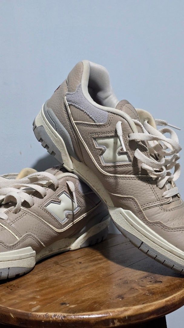 New Balance 550 Sneakers (Category: Sneakers) located in Quezon City. Submitted by ayronjustin (Listing ID 1424051826, Image 3). Description: - New Balance 550 sneakers - Neutral colorway with white accents - Classic design - Iconic New Balance logo - Contrasting soles - White laces - negotiable for sure buyers.