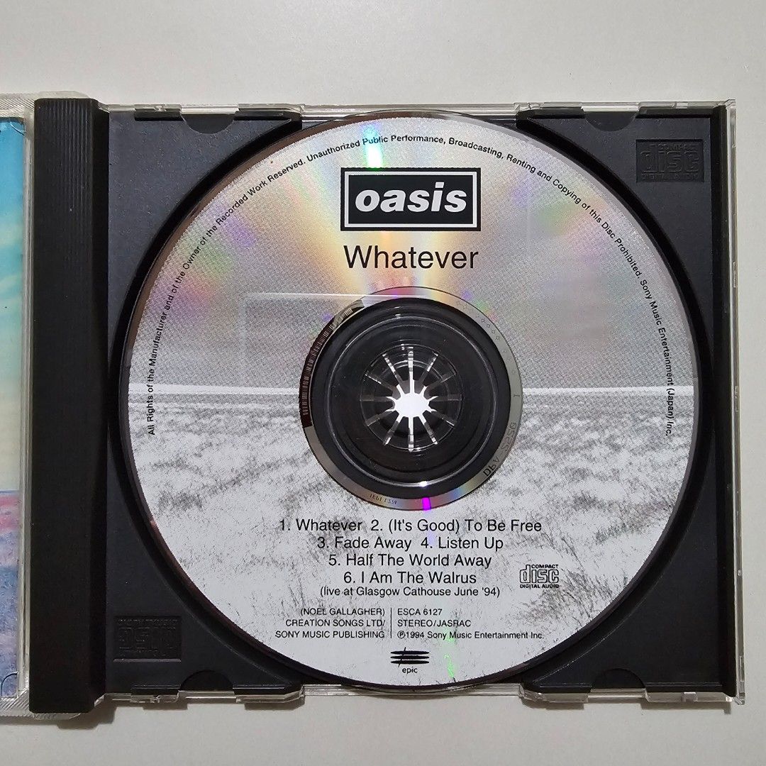 Oasis Whatever CD - Japan Press (Category: CDs & DVDs) located in Batangas. Submitted by rockst4rmonkees (Listing ID 1424073879, Image 2). Description: Oasis Whatever CD - Japan Pressing payment via - gcash shipping is via j&t only.