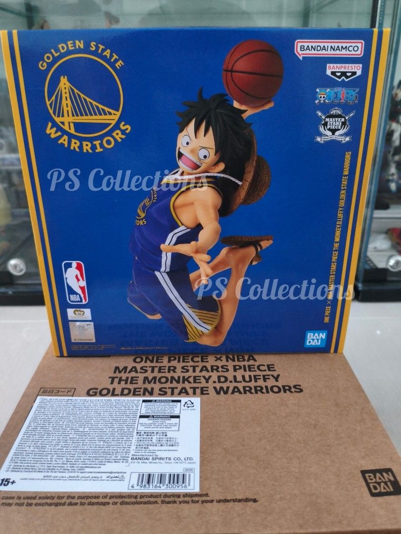 Luffy One Piece x NBA Master Stars Piece Figures (Category: Toys & Games) located in Las Pinas. Submitted by p.s.collections (Listing ID 1424034126, Image 3). Description: - Collectible Monkey D. Luffy figures. - Featuring NBA team jerseys: Los Angeles Lakers, Golden State Warriors, Chicago Bulls. - Each figure comes in its original box. - Ideal for One Piece and NBA fans. - A great addition to any collection..