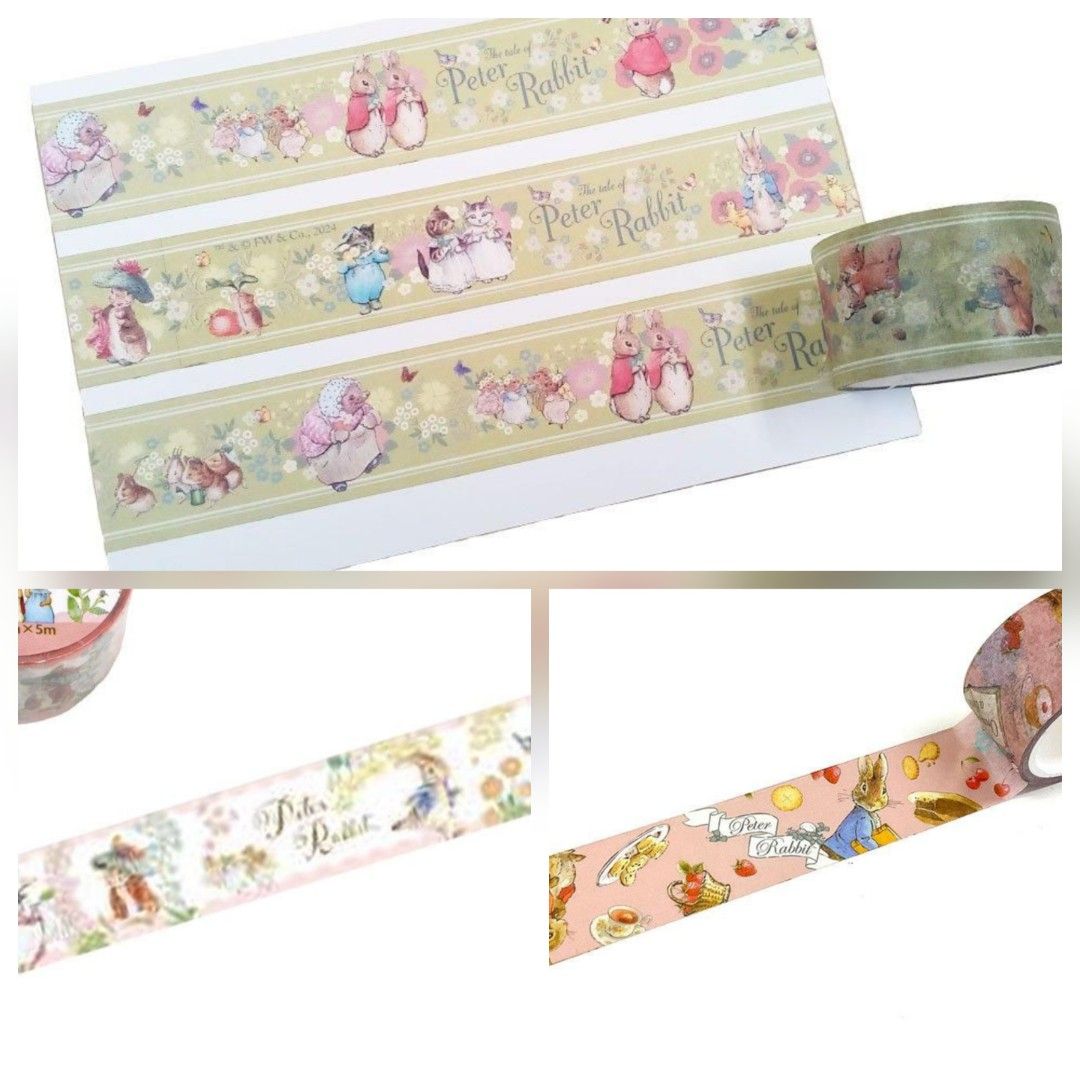 Peter Rabbit Masking Tape - 25mm x 5m, Hobbies & Toys, Stationery ...
