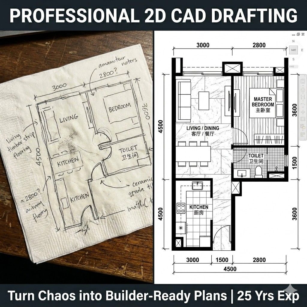 Visual Reference: Professional 2D Cad Drafting