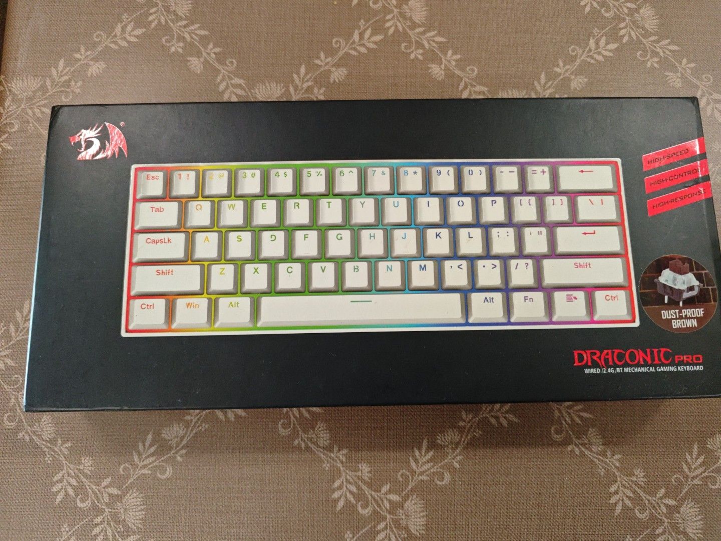 Redragon Draconic Pro 60% White Mechanical Keyboard469641320056770560
