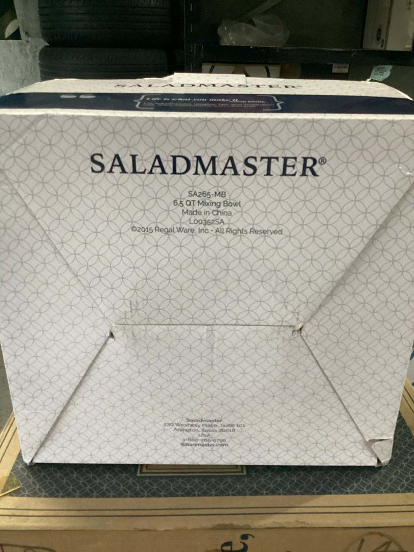 Saladmaster 6.5 QT Salad Bowl (Category: Cookware & Accessories) located in Caloocan City. Submitted by royalmoon_9b998b (Listing ID 1424088021, Image 2). Description: saladmaster salad bowl 6.5 qt.
