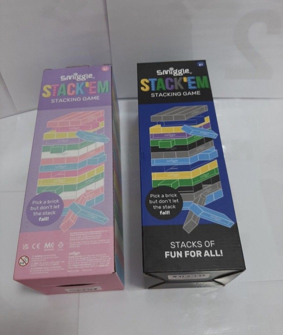 Stack Em Game Smiggle Stack 'Em Stacking Game, Hobbies & Toys, Toys & Games on Carousell