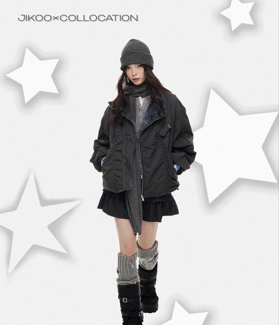 Spring Jacket (Category: Coats, Jackets and Outerwear) located in Singapore. Submitted by keyomi.n (Listing ID 1424097676, Image 3). Description: Double sided jacket, another side is fur! Only wore for my recent Japan trip. Nego for fast deal..