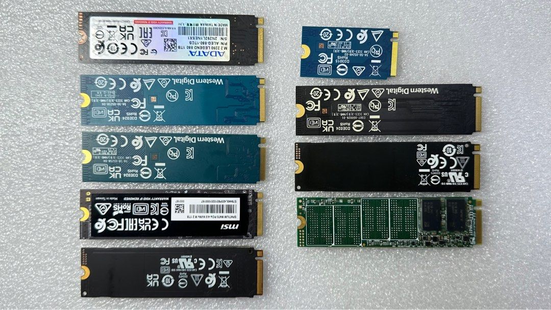二手測試好SSD WD SN530 SN350 SN770 SAMSUNG 三星 PM991 PM991A ADATA LEGEND 850 1TB MSI M470 1TB TRANSCEND 220S NVME PCIE (非sata hdd 硬碟 硬盤 （分類：硬碟及儲存器）位於 Hong Kong。 由 jkit.onlinestore 提交（商品編號 1424157480，圖片 3）。簡介： ADATA LEGEND 850 1TB $800 (通電1332小時,697次,健康100%) WD SN350 1TB $750 (通電1011小時,256次,健康99%) WD SN350 1TB $750 (通電148小時,73次,健康98%) MSI M470 1TB $750 (通電6110小時,1665次,健康98%) SAMSUNG PM991a 1TB $750(通電12869小時,89次,健康95%) WD SN530 512GB 已售 (通電320小時,1962次,健