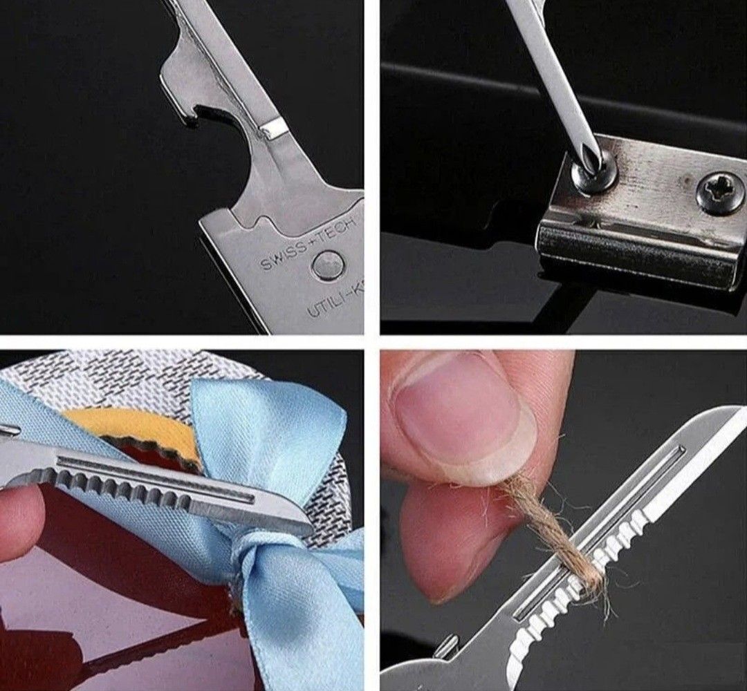 Swiss Tech Multi-Tool Key - sold each (Category: Home Improvement Tools & Accessories) located in Quezon City. Submitted by ana-chan (Listing ID 1423984440, Image 3). Description: Swiss Tech multi-tool key: Compact and versatile gadget with bottle opener, screwdriver, and serrated edge. Perfect for everyday carry. Comes in clear plastic packaging..
