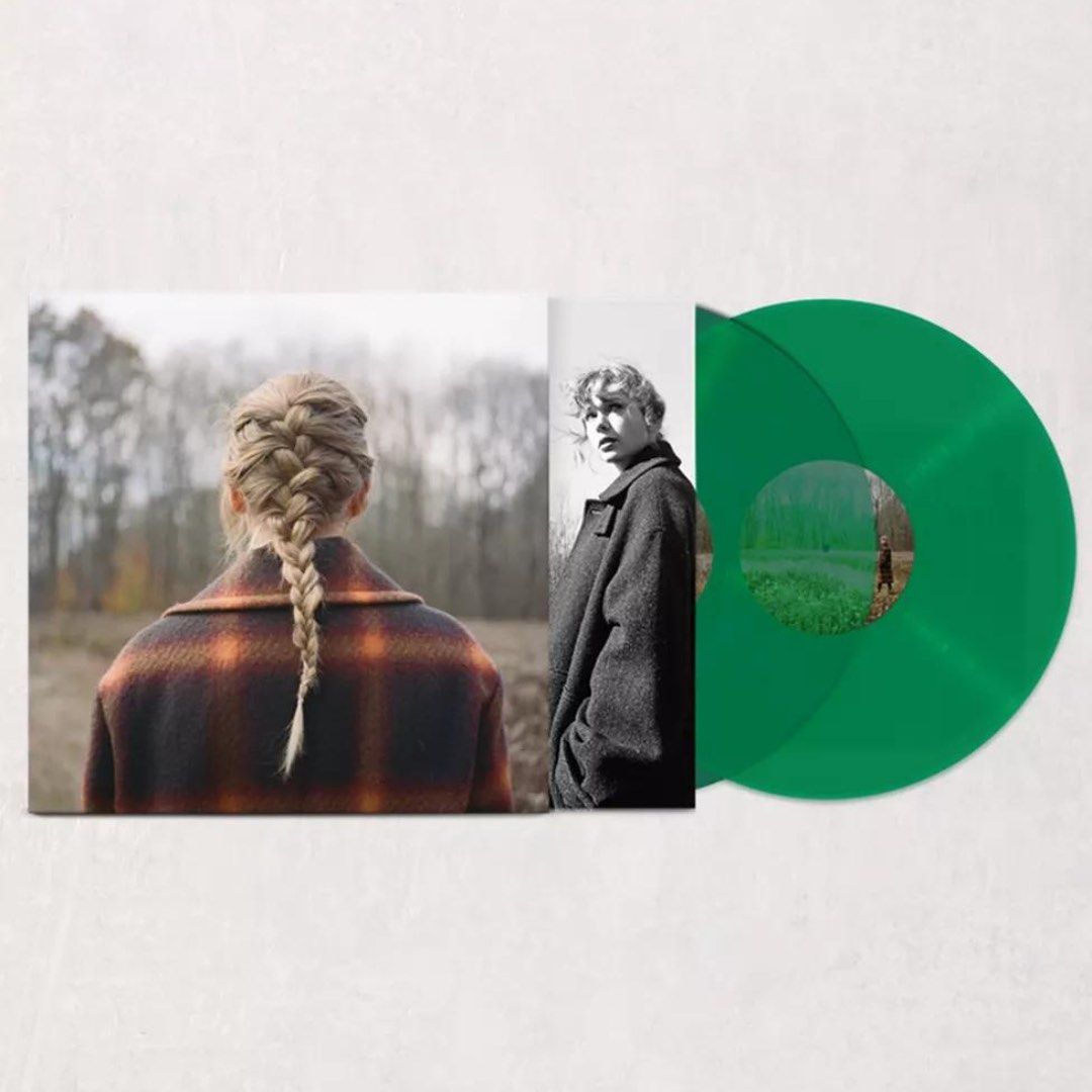 Taylor Swift Evermore Vinyl Record (Category: Vinyls) located in Manila. Submitted by tokirecords.ph (Listing ID 1423995783, Image 3). Description: Follow on instagram- tokirecords.ph Brandnew Sealed, Deluxe Edition 2x Vinyl Record Pieces Opaque Green Color On Hand Item, ready to ship Tracklist: A1 Willow A2 Champagne Problems A3 Gold Rush A4 ‘Tis The Damn Season A5 Tolerate It B1 No Body, No Crime Featuring – Haim (2) B2 Happiness B3 Dorothea B4