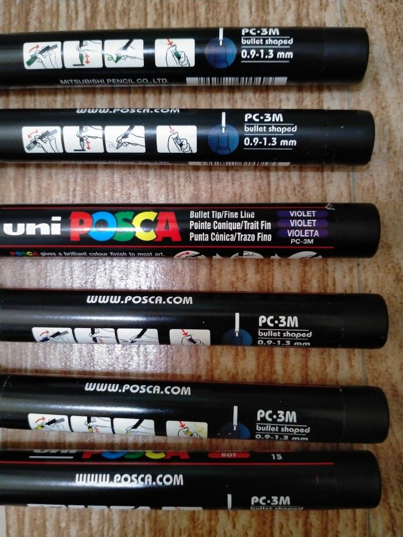 UNI POSCA 3M/5M PAINT MARKER (Category: Craft Supplies & Tools) located in Cabuyao City. Submitted by Bike_Clothing10 (Listing ID 1424035712, Image 3). Description: READ FIRST... FOR SALE: UNI POSCA PAINT MARKER Brandnew Condition Tested Only 6 pcs 3M 2 pcs 5M ( gold and pink ) PRICE: 800 Free Shipping(J&T) PICK UP OR SHIPPING ONLY LOCATION: Cabuyao Laguna -NO COD/COP- DM....