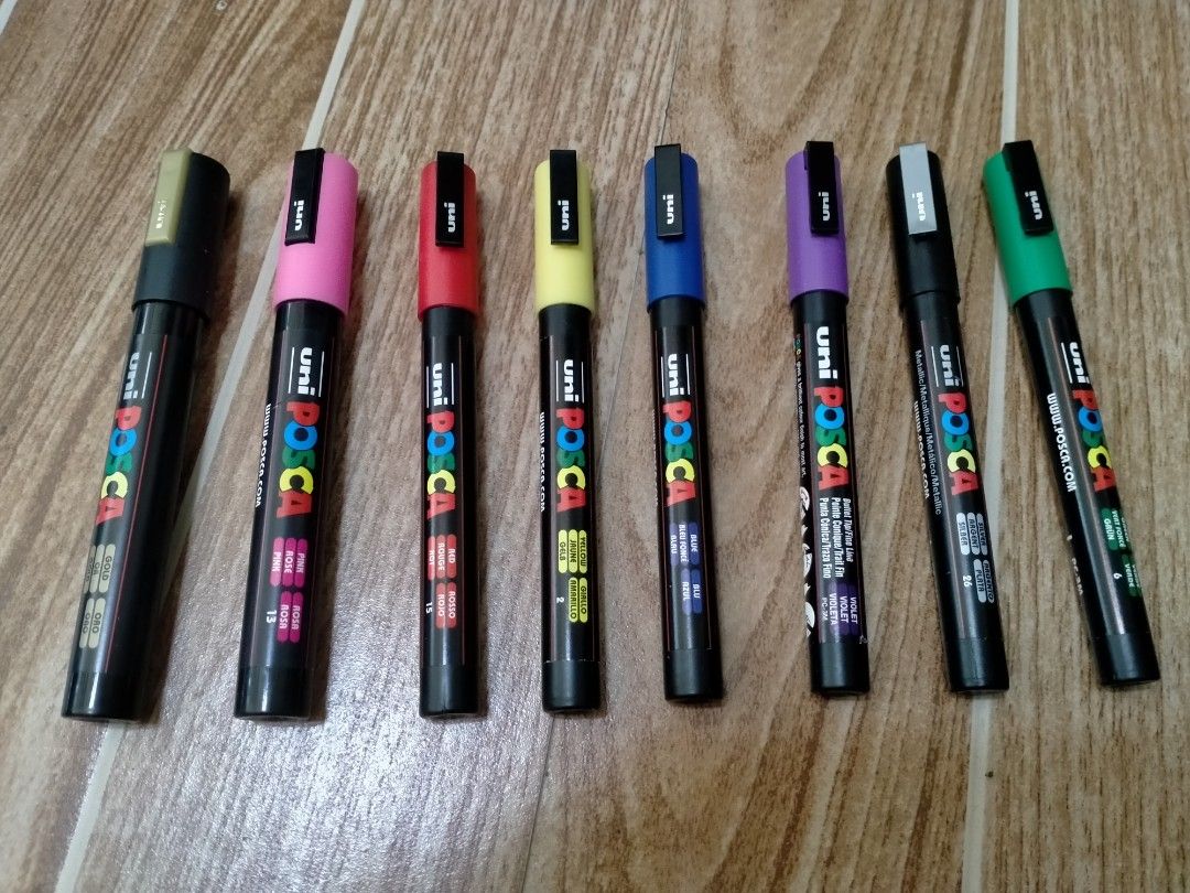 UNI POSCA 3M/5M PAINT MARKER (Category: Craft Supplies & Tools) located in Cabuyao City. Submitted by Bike_Clothing10 (Listing ID 1424035712, Image 1). Description: READ FIRST... FOR SALE: UNI POSCA PAINT MARKER Brandnew Condition Tested Only 6 pcs 3M 2 pcs 5M ( gold and pink ) PRICE: 800 Free Shipping(J&T) PICK UP OR SHIPPING ONLY LOCATION: Cabuyao Laguna -NO COD/COP- DM....