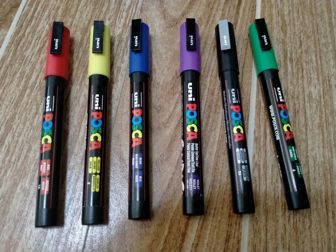 UNI POSCA 3M/5M PAINT MARKER (Category: Craft Supplies & Tools) located in Cabuyao City. Submitted by Bike_Clothing10 (Listing ID 1424035712, Image 2). Description: READ FIRST... FOR SALE: UNI POSCA PAINT MARKER Brandnew Condition Tested Only 6 pcs 3M 2 pcs 5M ( gold and pink ) PRICE: 800 Free Shipping(J&T) PICK UP OR SHIPPING ONLY LOCATION: Cabuyao Laguna -NO COD/COP- DM....