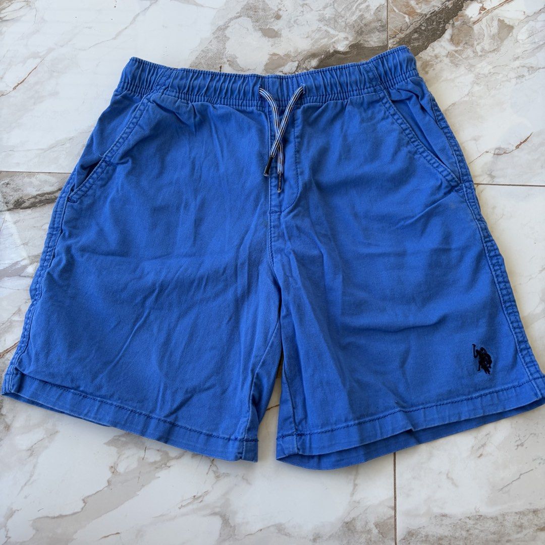 U.S. Polo Assn. Blue Shorts (Category: Shorts) located in Bulacan. Submitted by speczone (Listing ID 1424140878, Image 1). Description: - U.S. Polo Assn. blue shorts - drawstring waist - w/ pockets - Comfortable and stylish - Minor issue: slight discoloration.
