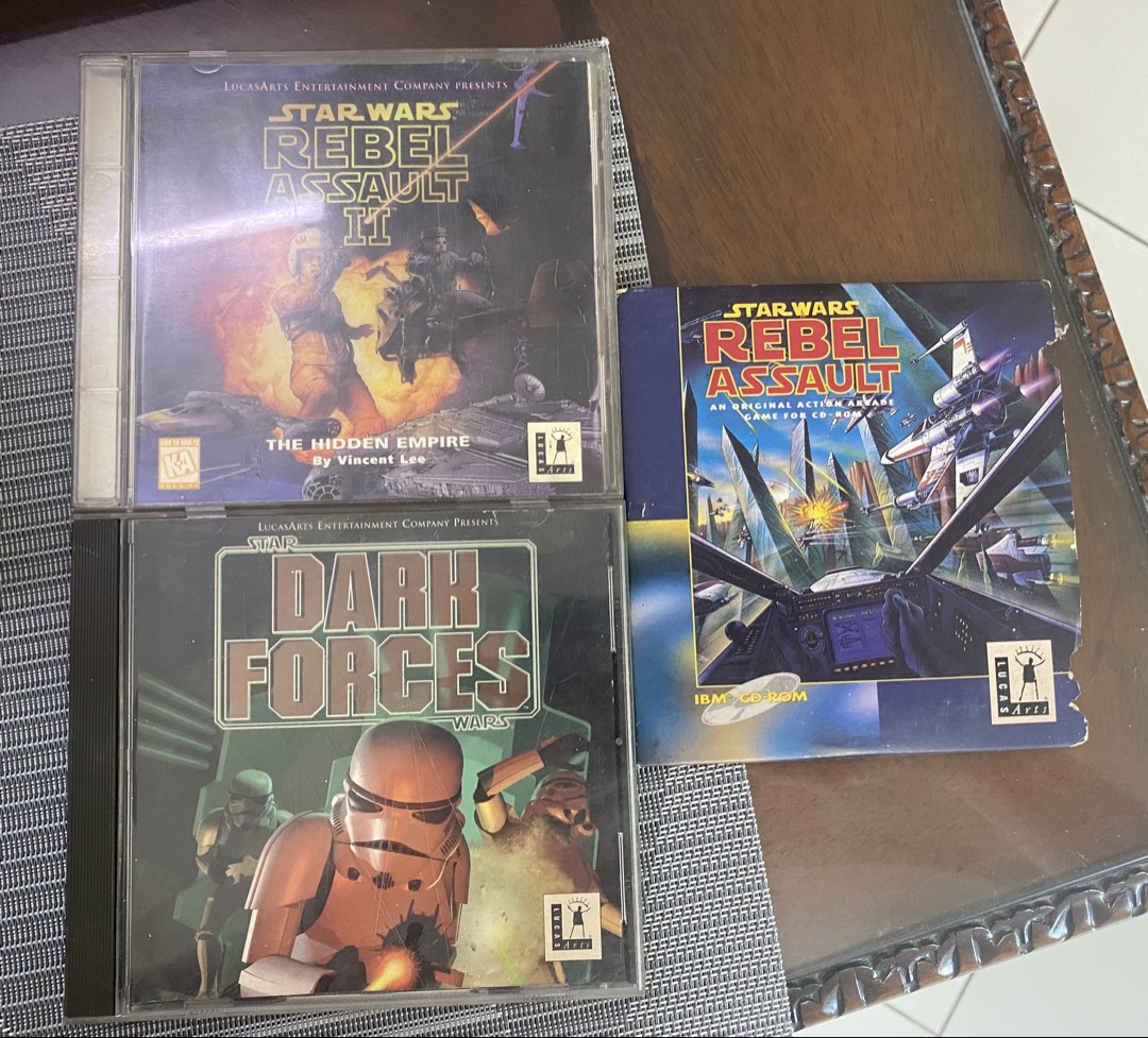 Vintage Star Wars PC Games Windows - Rebel Assault 1 & 2 / DARK FORCES ...