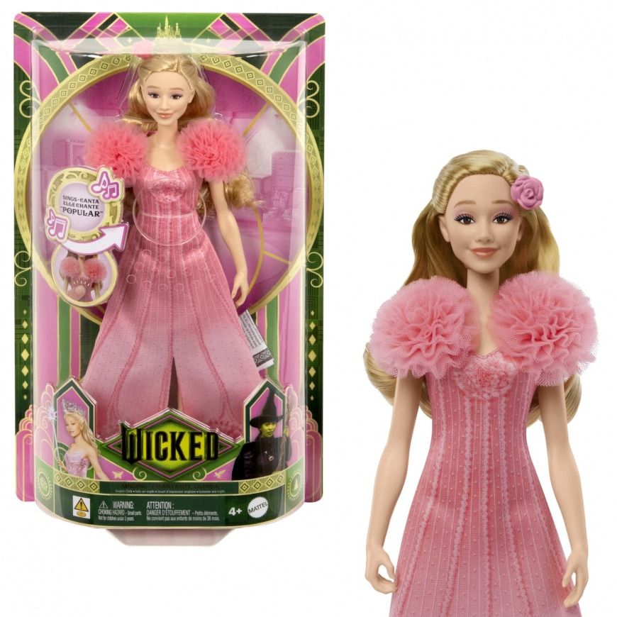 Wicked Glinda Barbie Singing Doll (Category: Figurines & Statues) located in Quezon City. Submitted by dekks_sulit (Listing ID 1424009365, Image 1). Description: - Glinda the Good Witch doll from the musical Wicked. - Features a pink dress and blonde hair. - Comes in its original packaging. - Press the button to hear Glinda sing "Popular". Never remove from box. Payment: Gcash Shipping: Gogoxpress, Lalamove or Grab. .