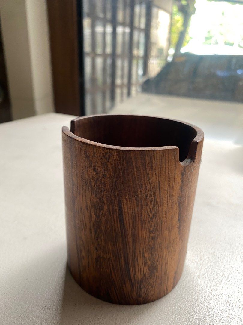 Wood Water Pot with Holder (Category: Craft Supplies & Tools) located in Davao. Submitted by iam_artisan (Listing ID 1424053424, Image 1). Description: For watercolor brush or pointed pen. No box included. Made of wood..