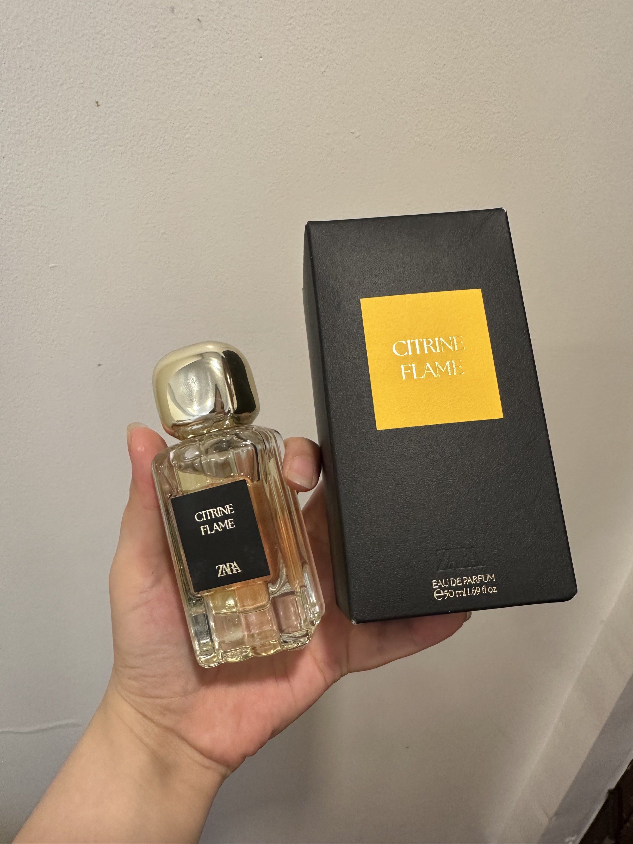 Zara Citrine Flame Eau de Parfum 50ml (Category: Fragrance & Deodorants) located in Quezon City. Submitted by alysstrade (Listing ID 1424011412, Image 1). Description: Few sprays only .