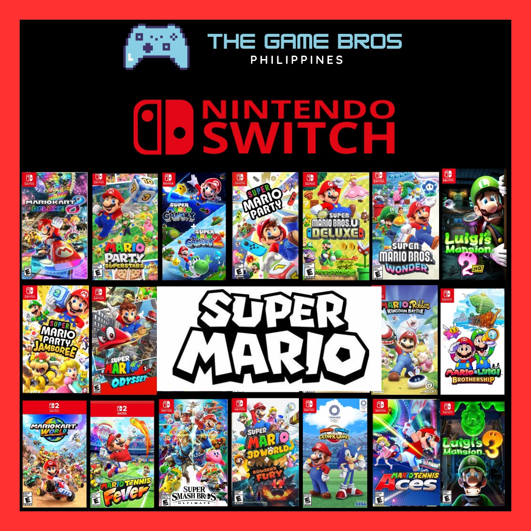 ⭐ Original Nintendo Switch Mario Kart 8 Deluxe/Super Mario Party ...