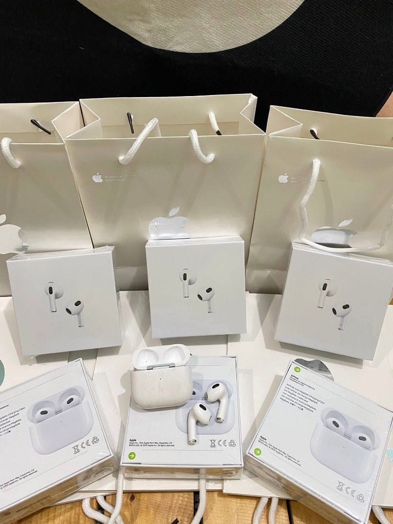AirPods Gen 3 (Category: Earphones) located in Manila. Submitted by mfsm_finds.shop (Listing ID 1425802795, Image 1). Description: .