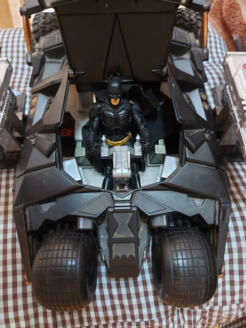 Batman Dark knight Tumbler (Category: Vehicle & Diecast Models) located in Pasig City. Submitted by mick650 (Listing ID 1425631262, Image 2). Description: year 2005 Batman The Dark Knight Tumbler. - 12 inches tumbler vehicle - with batman Figuere - Mint condition - made by Mattel.