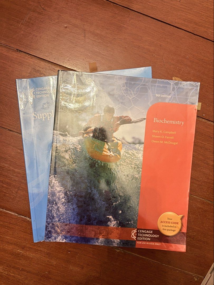 Biochemistry Textbook 9th Edition w/ Supplementary Book (Category: Textbooks) located in Quezon City. Submitted by mbtew (Listing ID 1425732282, Image 1). Description: Med bio books! Few highlights but good as new. Cengage Biochemistry 9th Edition Campbell .