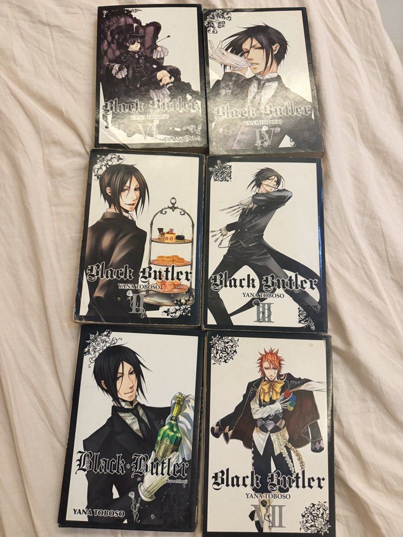 Black Butler Manga (Category: Comics & Manga) located in Guiguinto. Submitted by centi00 (Listing ID 1425744996, Image 2). Description: Volumes 2,4 available. 250 each YEN PRESS 3,6,7 SOLD❌ These are very old manga bought around 2010 that needs a new home. :) Very yellowed and worn pages. See last pictures. SF shouldered by buyer, J&T and Lalamove.