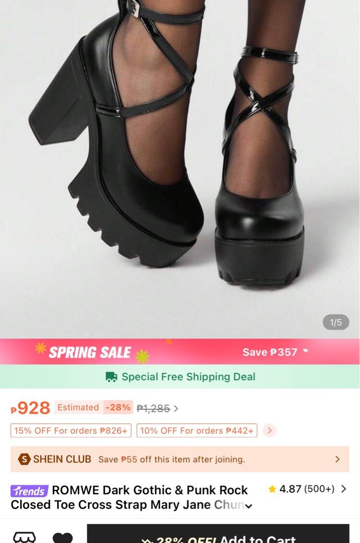 black platform mary janes/doll shoes (Category: Heels) located in Antipolo. Submitted by altiera (Listing ID 1425762223, Image 3). Description: bought for an event that got cancelled. never used. SIZE CHART AT THE END. - only tried for fitting 1x, no flaws at all. has 4.5in heels but comfy to wear since it’s a platform shoe. LOC- antipolo, rizal MOP- cashG, maribank, BPI MOD- jnt or sdd courier of your choice mary janes ballet shoes alt alternati