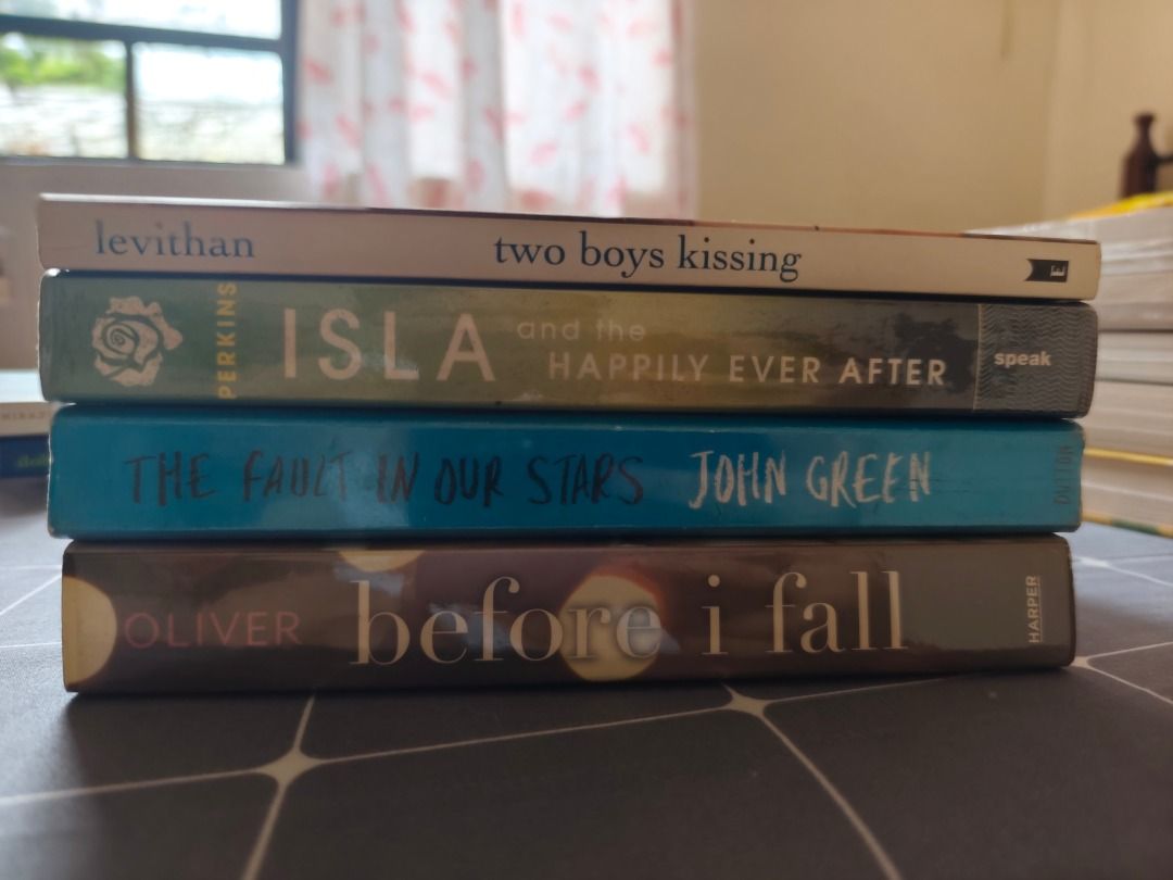 Book Bundle: Young Adult Novels (Category: Storybooks) located in Manila. Submitted by arrmaments (Listing ID 1425690671, Image 1). Description: - 200 pesos each book RFS: Decluttering LOC: Olongapo City Send a message for more pics and deets 🤗.
