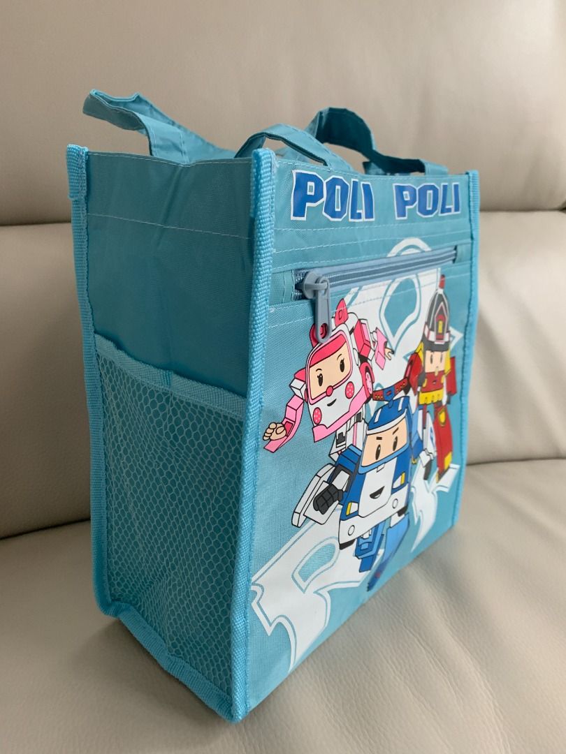Brand New Robocar Poli Rescue Team Kid's Hand Bag Shopping Tote Bag Lunch Bag Outings Carrying Bag (Category: Girl's Apparel) located in Vancouver. Submitted by eddymong2355175 (Listing ID 1425815727, Image 2). Description: - Brand New, never used - With Robocar Poli Rescue Team main characters: they are Poli the police car, Amber the ambulance and Roy the fire truck - size: 25 (L) x 13 (W) x 26 (H) cm - from smoke and pet free home - pick up in 