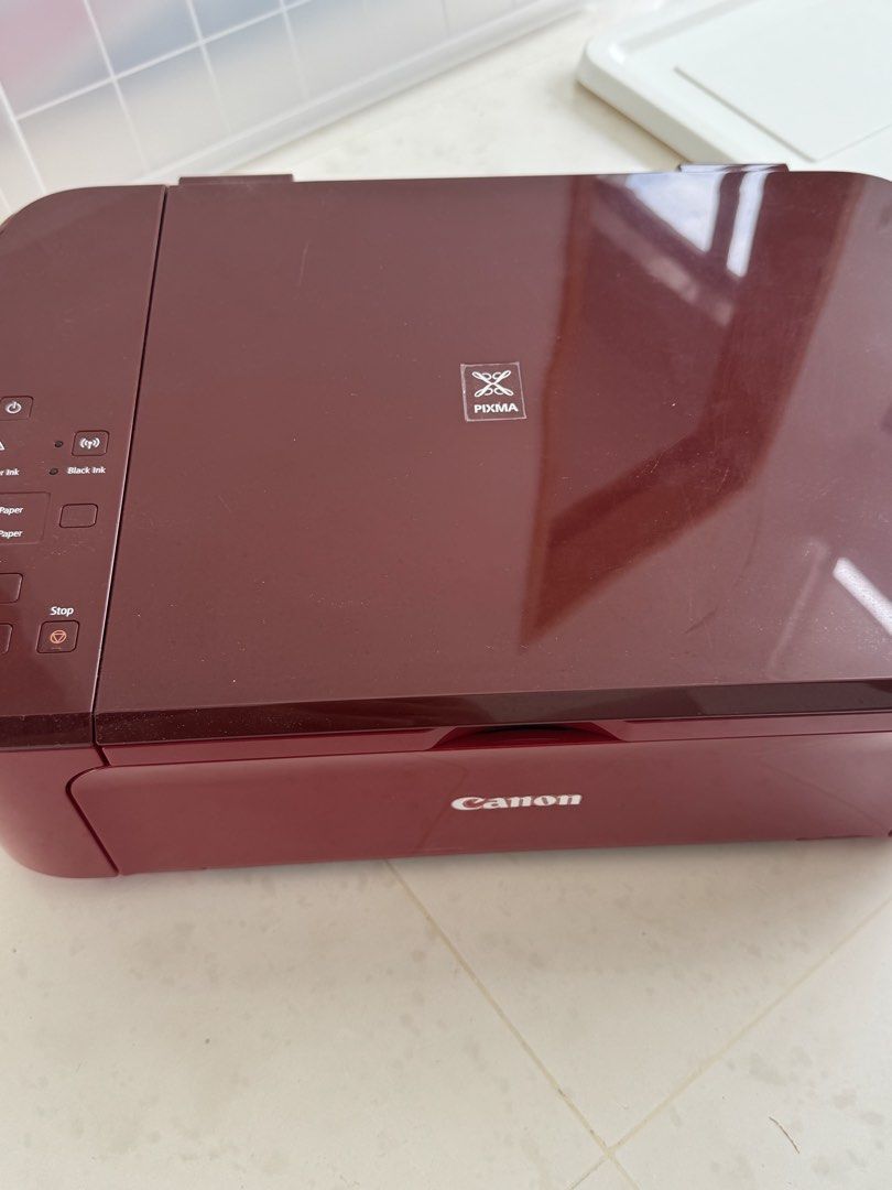 ALMOST NEW Canon PIXMA Printer - Maroon446804338336737281