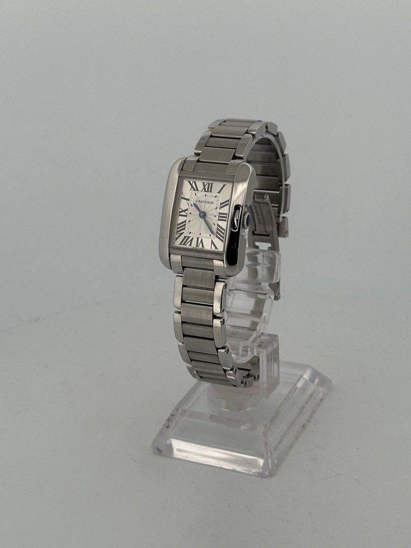 Cartier Tank Anglaise (Category: Luxury Watches) located in Quezon City. Submitted by eric.eric10 (Listing ID 1425820206, Image 2). Description: Cartier Tank Anglaise Small Case Silver Dial Quartz Details: • Model: Tank Anglaise • Reference: W5310022/345660TX • 2014 yr model • Movement: Quartz (Calibre 057) • Case Size: ~23.5 mm (Small Case) • Dial: Silver with Roman numerals • Case Material: Stainless Steel • Condition: Excellent pre‑owned Inclu