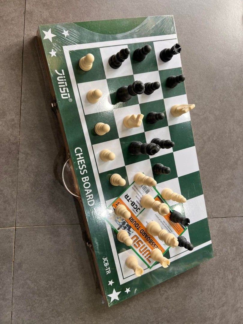 Chess Board Tournament Set (Category: Board Games & Puzzles) located in Paranaque City. Submitted by bellemarketing (Listing ID 1425723322, Image 2). Description: Chessboard set for sale For pick up #boardgames #chessboardgame #chessboard #chessgame #chess #chessset #bellemarketing.