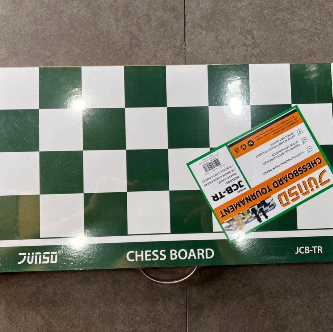 Chess Board Tournament Set (Category: Board Games & Puzzles) located in Paranaque City. Submitted by bellemarketing (Listing ID 1425723322, Image 1). Description: Chessboard set for sale For pick up #boardgames #chessboardgame #chessboard #chessgame #chess #chessset #bellemarketing.