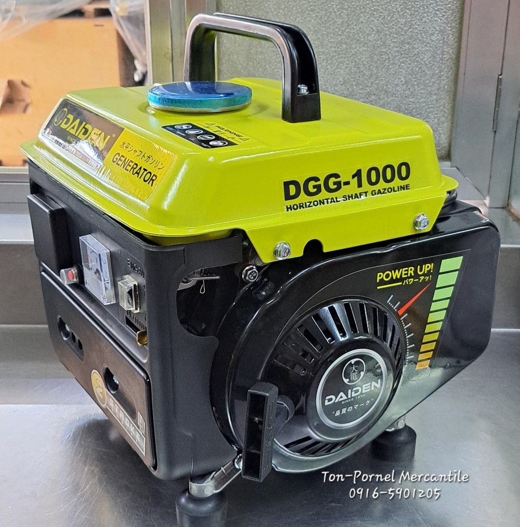 Daiden DGG-1000 Gasoline Generator (Category: Construction Tools & Equipment) located in Manila. Submitted by tonpornel (Listing ID 1425675933, Image 3). Description: DAIDEN 950W Gasoline Generator Ton-Pornel Mercantile • We supply Powertools, Hardware tools, Plumbing, Paints, Electrical and Construction materials • We offer Paint Mixing and Powertools Repair Visit us: 38 Marcos Highway Mayamot, Antipolo City https://maps.google.com/?cid=13842300