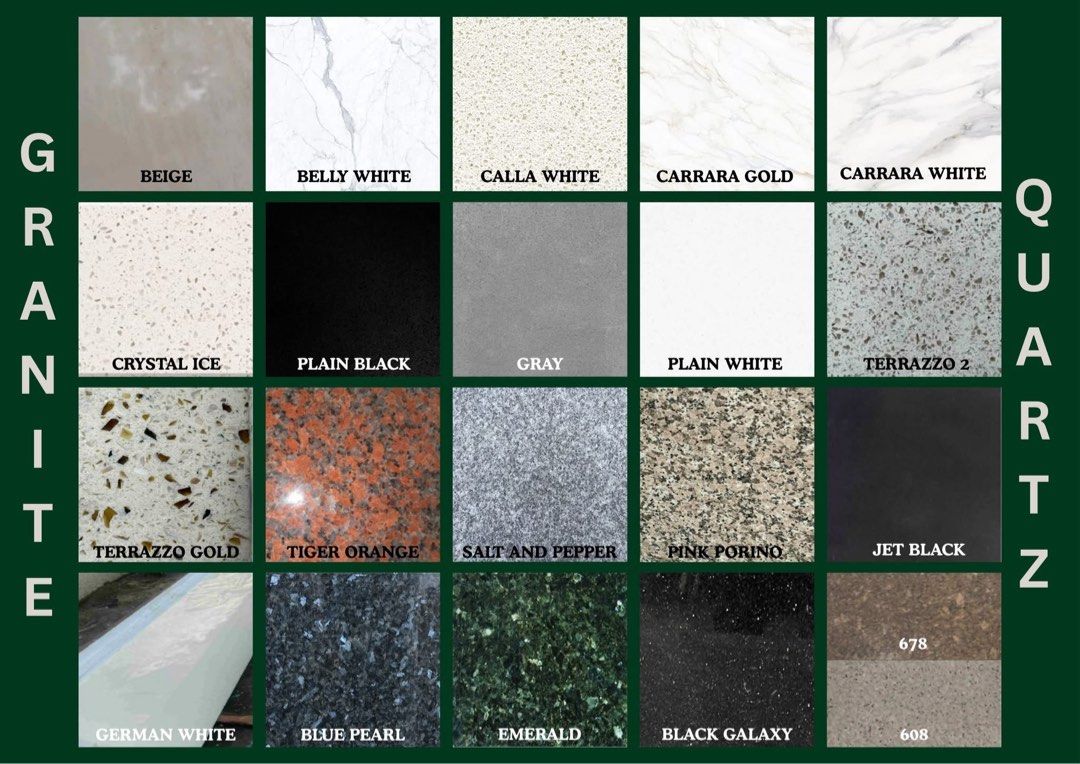 granite and quartz (Category: Construction & Building Materials) located in Quezon City. Submitted by tope1101 (Listing ID 1425751811, Image 1). Description: hi, we are selling granite and quartz for kitchen counter top or flooring, materials or labor materials, free quotation within metro manila, we are located at 1168e quirino hi-way novaliches qc 1124, the price is base on the kind of stone and sizes, thank you for inquiries, kindly look for m
