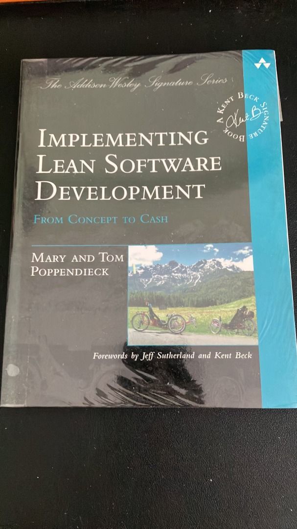 Implementing Lean Software Development Book (Category: Textbooks) located in Singapore. Submitted by miketeo2000 (Listing ID 1425668238, Image 1). Description: Book, "Implementing Lean Software Development" by Mary Poppendieck and Tom Poppendieck, offers practical advice and a modern understanding of how to develop software. It covers topics like lean principles, value stream mapping, and more. See TOC in the images..