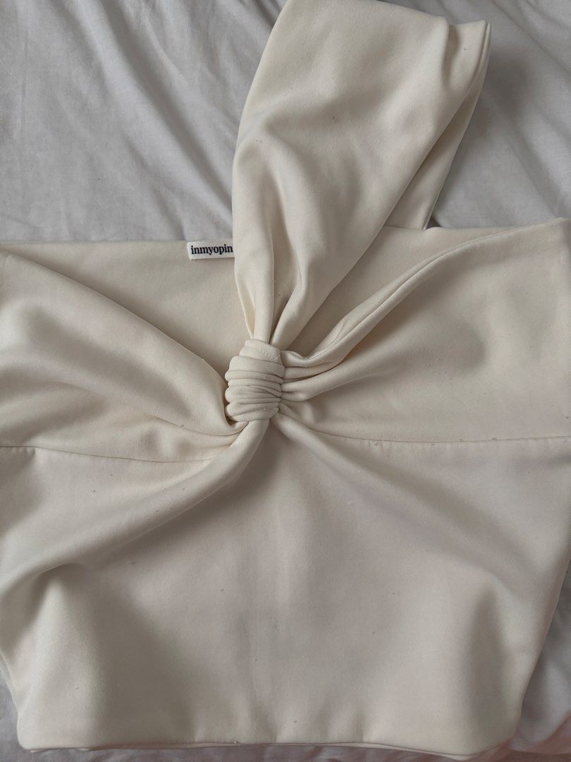 In my Opinion One shoulder white top (Category: Sleeveless) located in Angeles City. Submitted by shewhosells_ (Listing ID 1425699388, Image 1). Description: .