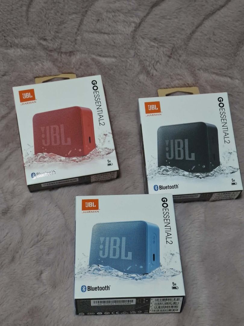 JBL Go Essential 2 Bluetooth Speaker (Category: Soundbars, Speakers & Amplifiers) located in Pasig City. Submitted by loveMYshop2022 (Listing ID 1425820465, Image 1). Description: JBL Go Essential 2 Bluetooth Speaker NO TO FAKE / DUPLICATE ITEMS PRICE for EACH ITEM ✔️ORIGINAL ✔️BRANDNEW ✔️Limited Offer / limited Stocks Only 👍ready for pick up / on hand _ available 👍Location Pasig City 👍MOP Gcash / Maya / Gotyme / 👍CC Payment QRPH + 30.00 👍Fe